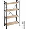 tectake 404153 regál leeds industrial 67,5 x 31,5 x 121,5 cm - industrial svetlé drevo, dub sonoma