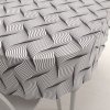 Biante Dekoračný oválny obrus PML-042 Čierno-biele vlnenie 100x160 cm
