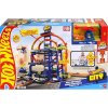 Hot Wheels Mega Garáž Gigaslučka pretekárska dráha + autíčko JBM74
