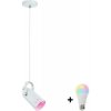 | Paulmann 79767 - LED RGBW 1xE27/15W Závesný luster na lanku LAVEA 230V biela | W4786+AI1798