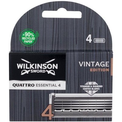 Wilkinson Sword Quattro Essential 4 Vintage Edition (M) 4ks, Náhradné ostrie
