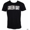 Rock Off tričko metal Green Day Logo & Grenade Applique Slub čierna