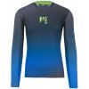 Karpos VAL DI DENTRO dres s dlhým rukávom Black/Indigo Bunting/Green Fluo M