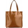 Kožená kabelka, nákupná taška, Wojewodzic hnedo karamelová 31731/PM18