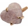 Nefertitis Be Beautiful Ametyst ružový Srdce prsteň 94 NF54672 - 53 mm (US 6,5), 1,5 x 1,7 x 0,6 cm