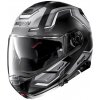 Moto helma Nolan N100-5 Upwind N-Com P/J Flat Black - M (57-58)