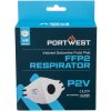 PORTWEST Portwest Respirátor s ventilom FFP2 Dolomit plochý (Ks3) - Biela, Pravidelný Biela,