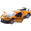 Auto kovové športové na spätný chod oranžové