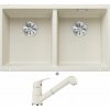 Blanco SUBLINE 350/350 U biela soft 527164 + Blanco DARAS-S biela soft 526937
