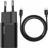 Sieťová nabíjačka Baseus Super Si 1C TZCCSUP-B01 20 W + kábel USB typ-C/lightning čierna