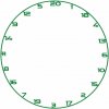 Bullet Custom Number Ring - Náhradný kruh s číslami pre sisalové terče - green