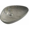 Sapho DALMA keramické umývadlo na dosku 58,5x39 cm, grigio MM213