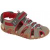 GEOX Kraze G sandále Dbk Mesh Brown/Red 34
