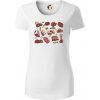 Mäso na gril - Dámske tričko z organickej bavlny Origin (GOTS) - XS ( Biela )