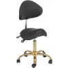 physa Sedlová stolička - 51 - 65 cm - 150 kg - čierna/zlatá PHYSA MANNHEIM BLACK GOLD