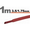 SOLEX Zmršťovacia trubička 3,5mm/1,75mm DRS3,5-1,75/RD červená