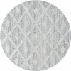 Ayyildiz , Kusový koberec Pisa 4707 Grey kruh, 120x120 (priemer) kruh, šedá, obývacia izba