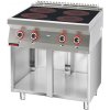 KROMET Indukčný varič 4x3,5 kW na otvorenom podstavci, 800x700x900 mm | KROMET, 700.KE-4i/800.S