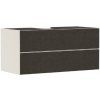 Hansgrohe Xevolos E - Umývadlová skrinka, 118x56x55 cm, 2 zásuvky, matná béžová/textilná tmavá sivá 54194660