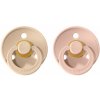 BIBS Colour cumlíky z prírodného kaučuku 2ks - veľkosť 1 (Vanilla / Blush)