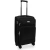AVANCEA Textilný cestovný kufor GP4732 4W čierny S 60x37x24 cm