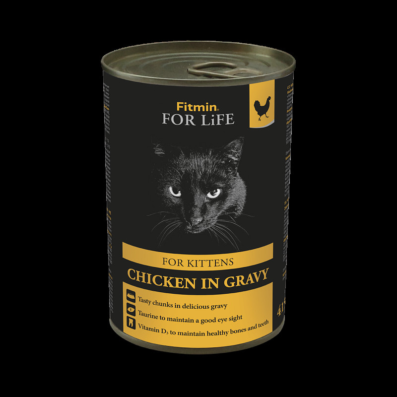 FITMIN cat For Life Kitten Chicken in gravy 415 g