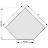 Sklo pod kachle Haas & Sohn B 100x100 cm
