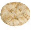 Bellatex Sedák Adéla kulatý prošívaný, Hadí kůže hnědá - průměr 40 cm