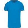 KARIBAN VINTAGE V-NECK K357 / Pánske tričko s krátkym rukávom - tropical blue XL