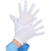 Nylonové antistatické rukavice - Prúžkované, biele