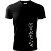 Hory bicykel úsmev - Pánske tričko Fantasy športové - 3XL ( Čierna )