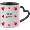 HRNČEK S FOTKOU FAREBNÝ uško srdce RÁMIK SRDCE 5 350 ML FOTOpošta Farba: Čierny