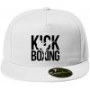 Nápis Kick Boxing - Šiltovka s rovným šiltom a plastovou sponou - Univerzálna veľkosť ( Biela )