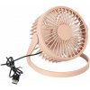 Stolný ventilátor CMP VE6092 USB 15 x 12 cm, ružový