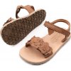 Froddo DETSKÉ BAREFOOT SANDÁLE FRODDO FLEXY FLOWERS - BROWN Veľkosť: 33, Vnútorná dĺžka topánky v cm: 22.1, Vnútorná šírka topánky v cm: 7.6