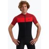 Rogelli Core Block pánsky cyklistický dres čierna / bordó / červená