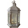 Lampáš MagicHome Vianoce Morocco, 30x mLED, biely, 3xAAA, plast, časovač, 18x15x32 cm