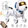 INTERAKTÍVNY ROBOTICKÝ PES NA DIAĽKOVÉ OVLÁDANIE HLASOM, PROGRAMOVATEĽNÝ, S PRÍKAZMI