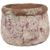 Clayre & Eef Dekoratívny béžový antik terakotový džbán Teracci - Ø 13*9 cm - Clayre & Eef