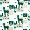 Vianočna bavlna s jeleňami 1 m