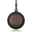 Banquet Pánev WOK s nepřílnavým povrchem Granite Dark Brown 28 cm