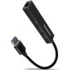 AXAGON HMA-GL3A, USB 3.rozbočovač 2. generácie, porty 3x USB-A + Gigabit Ethernet, kov, kábel USB-A 20 cm 1023480