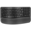 Klávesnica Logitech Wave Keys, CZ/SK layout (920-012307) grafitová farba