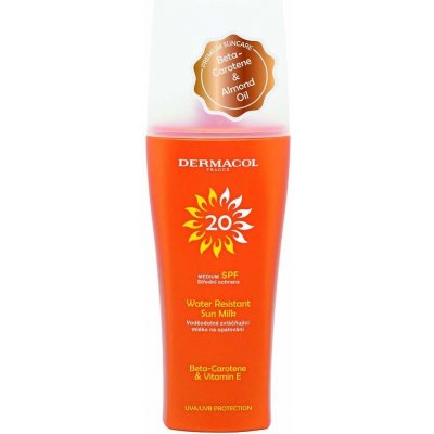 Dermacol Sun vodoodolné mlieko na opalovanie SP20 200 ml