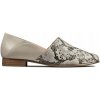 Poltopánky Clarks Pure Tone koža šedá hadia 35,5