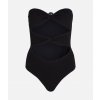 Karl Lagerfeld KARL DNA STRAPLESS SWIMSUIT čierna