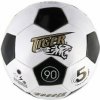 Teddies Lopta futbalová šitá koža 23cm veľ. 5 čierno biely