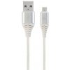 Gembird CC-USB2B-AMmBM-1M-BW2 USB 2.0 AM na MicroUSB (AM/BM), 1m, bílo-stříbrný