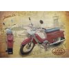 Ceduľa Jawa 21 - motocykel - historická ceduľa 30cm x 20cm Plechová tabuľa