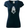 Eat sleep tennis - Dámske tričko Pure - S ( Tmavomodrá (takmer čierna) )
